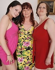 Three old and young lesbians love to get naughty