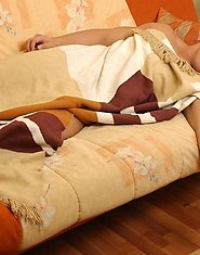 Leggy mature gal wakes up a sleepy stud taking advantage of his big hard-on